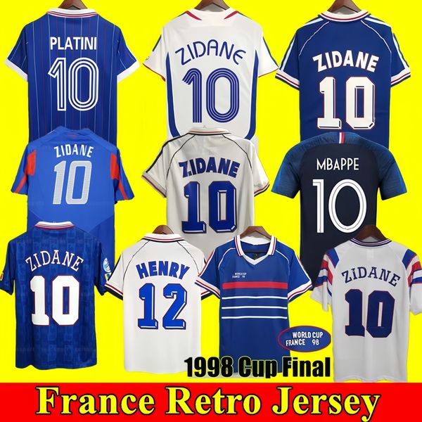 1998 French Retro soccer jerseys ZIDANE Classic Vintage Jersey 1982 84 86 88 90 96 98 00 02 04 06 18 Football Shirt MAILLOT DE FOOT MBAPPE REZEGUET DESAILLY HENRY PLATINI, 1998 home 
1998 French Retro soccer jerseys ZIDANE Classic Vintage Jersey 1982 84 86 88 90 96 98 00 02 04 06 18 Football Shirt MAILLOT DE FOOT MBAPPE REZEGUET DESAILLY HENRY PLATINI, 1998 home