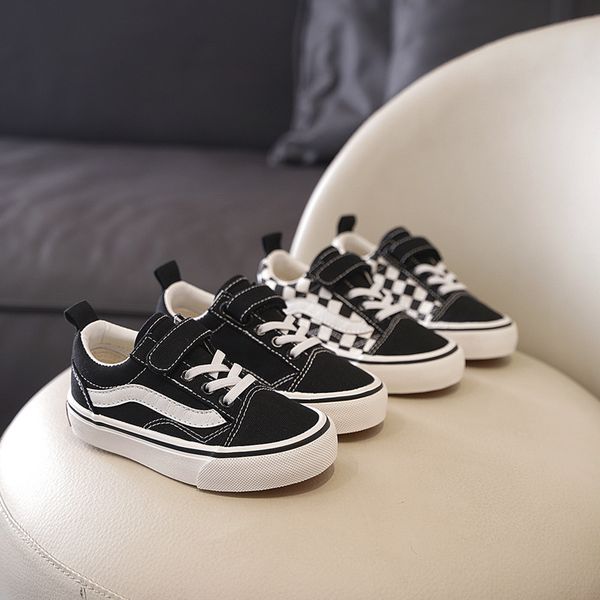 Children Canvas Spring Autumn New Kids Sneakers Girls Board Non-slip Breathable Boy Casual Baby Toddler Shoes Size 20-35, Black
Children Canvas Spring Autumn New Kids Sneakers Girls Board Non-slip Breathable Boy Casual Baby Toddler Shoes Size 20-35, Black