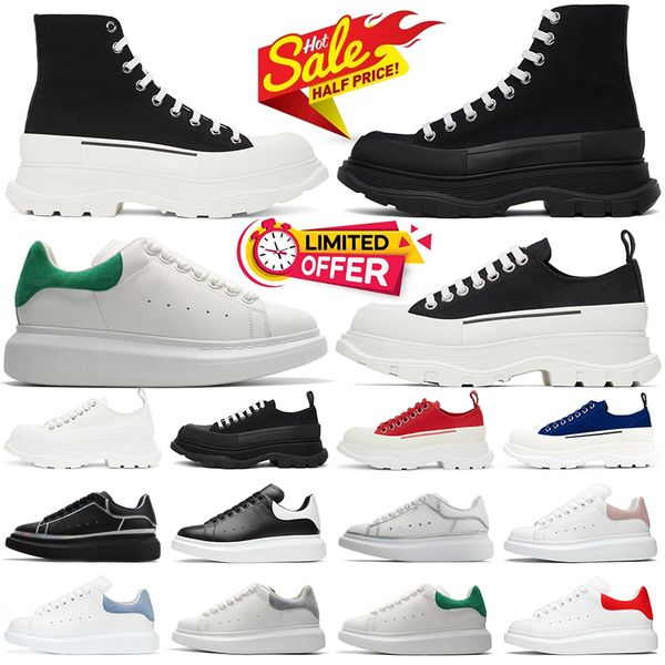 

luxury outdoor shoes for men women Tread Slick high low mens trainers Plate-forme sneakers Suede Leather Triple White Black Blue Green Red Grey Sliver sport shoe, #19