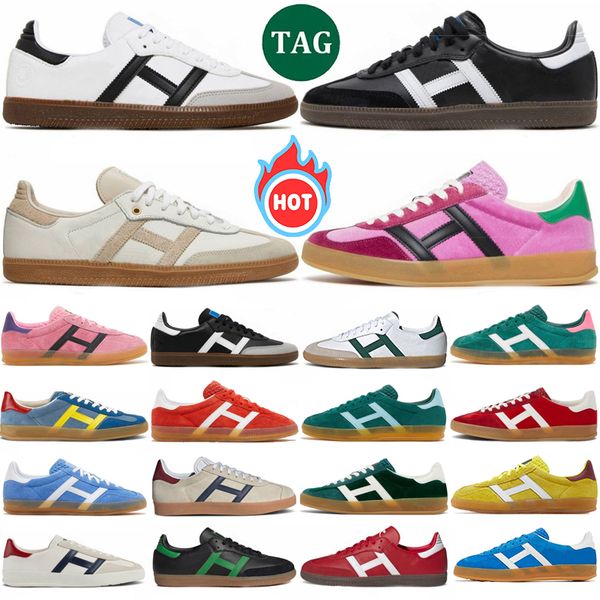 

designers shoes for men women og shoe Vegan Black White Gum spezial sneakers black white bright blue clear Pink Velvet dark green mens trainer, Color 4