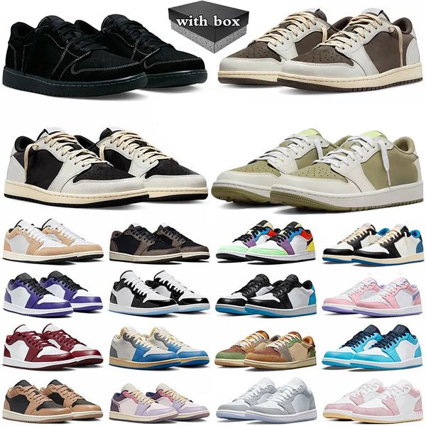 with box Reverse Mocha basketball shoes for men women Golf Olive 1s Black Phantom Wolf Grey Lows sports sneakers mens womens trainers 36-47, Color 8
with box Reverse Mocha basketball shoes for men women Golf Olive 1s Black Phantom Wolf Grey Lows sports sneakers mens womens trainers 36-47, Color 8