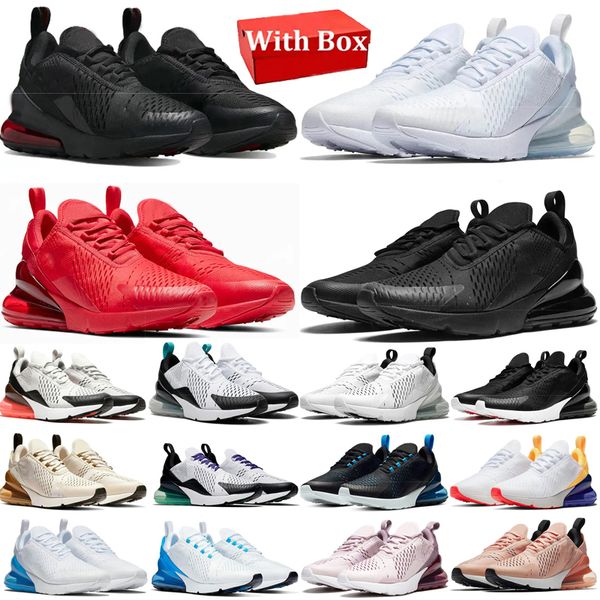 With box 270 270s Running Shoes Men Women Triple Black White Navy Bule Barely Rose Pink Red Men Sports Sneakers Trainers Outdoor shoes 36-45, Color 1
With box 270 270s Running Shoes Men Women Triple Black White Navy Bule Barely Rose Pink Red Men Sports Sneakers Trainers Outdoor shoes 36-45, Color 1