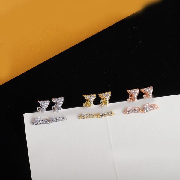 Luxury Crystal Earrings Letter Stud Gold Silver Plated Stainless Steel Brand Designer Women Wedding Party Jewelry Accessories Gift Wholesale With Box High Quality
Luxury Crystal Earrings Letter Stud Gold Silver Plated Stainless Steel Brand Designer Women Wedding Party Jewelry Accessories Gift Wholesale With Box High Quality