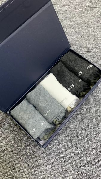 

Designer Mens Womens Socks Five Pair Luxe Sports Winter Mesh Letter Printed Sock Embroidery Cotton Man Woman With Box, A2