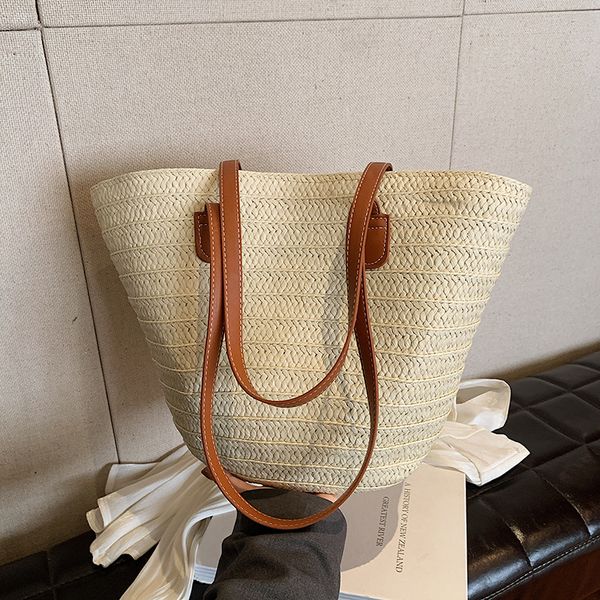 HBP Simple Shoulder Straw Braided Bag New Large Capacity Braided Handbags Totes Women's Beach Holiday Beach Bags, Khaki
HBP Simple Shoulder Straw Braided Bag New Large Capacity Braided Handbags Totes Women's Beach Holiday Beach Bags, Khaki