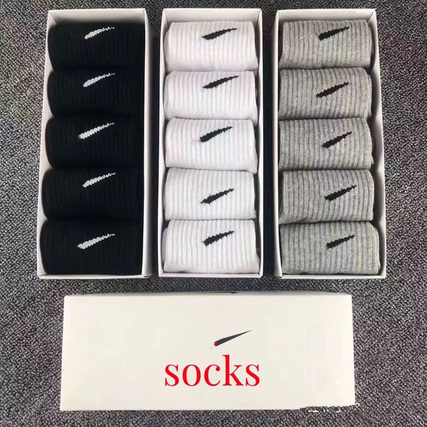 

Mens Socks Women Cotton Solid Color Socks Slippers Ankle Breathable black white gray football basketball Sport stocking Colorful brand Sportsocks Christmas gifts, A010- 5 pairs