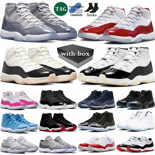 With box 11 Cherry Basketball Shoes Men Women 11s DMP Neapolitan Cement Grey Gratitude Cool Grey Cap Gown 25th Anniversary Bred Mens Trainers Sport Sneakers, Color 30
With box 11 Cherry Basketball Shoes Men Women 11s DMP Neapolitan Cement Grey Gratitude Cool Grey Cap Gown 25th Anniversary Bred Mens Trainers Sport Sneakers, Color 30