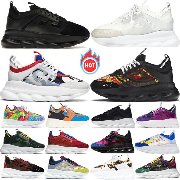 Designer Chain Shoes Men Women Casual Shoes Platform Sneakers Rubber Suede Mesh Triple Black White Red Cherry Purple Tartan Mens Trainers Size 36-45, Color 1 
Designer Chain Shoes Men Women Casual Shoes Platform Sneakers Rubber Suede Mesh Triple Black White Red Cherry Purple Tartan Mens Trainers Size 36-45, Color 1