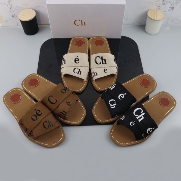 EU35-EU42 Designer Sandals Wooden slippers Luxury brand canvas square letter embroidery Summer fashion sandals Flat mule beach outdoor home slippers Size, #6
EU35-EU42 Designer Sandals Wooden slippers Luxury brand canvas square letter embroidery Summer fashion sandals Flat mule beach outdoor home slippers Size, #6