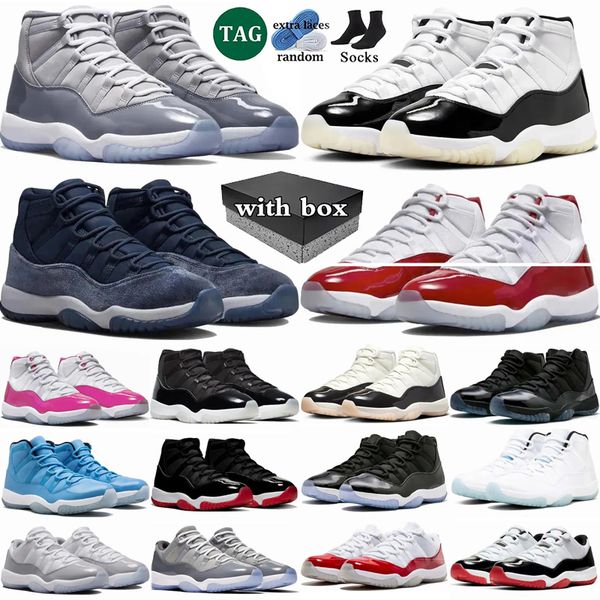 With box 11 Cherry Basketball Shoes Men Women 11s DMP Neapolitan Cement Grey Gratitude Cool Grey Cap and Gown 25th Anniversary Bred Mens Trainers Sport Sneakers, Color 21
With box 11 Cherry Basketball Shoes Men Women 11s DMP Neapolitan Cement Grey Gratitude Cool Grey Cap and Gown 25th Anniversary Bred Mens Trainers Sport Sneakers, Color 21