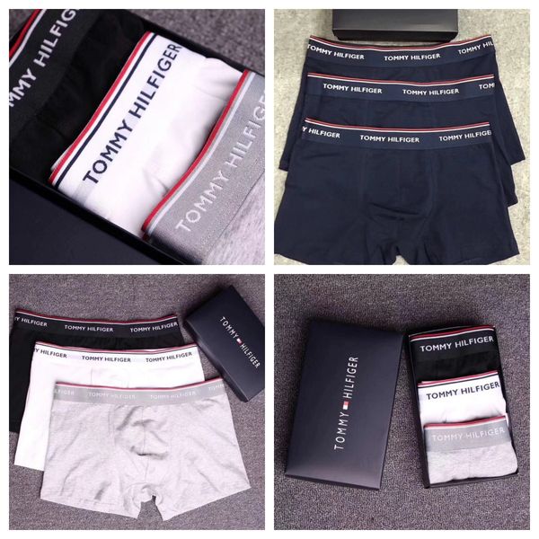 

Underpants Mens Underwears Designer Short Underwear Boxer Summer Ultra Thin Section 2024 Popular Loose Boxer Shorts 3 pieces/box, #4color random