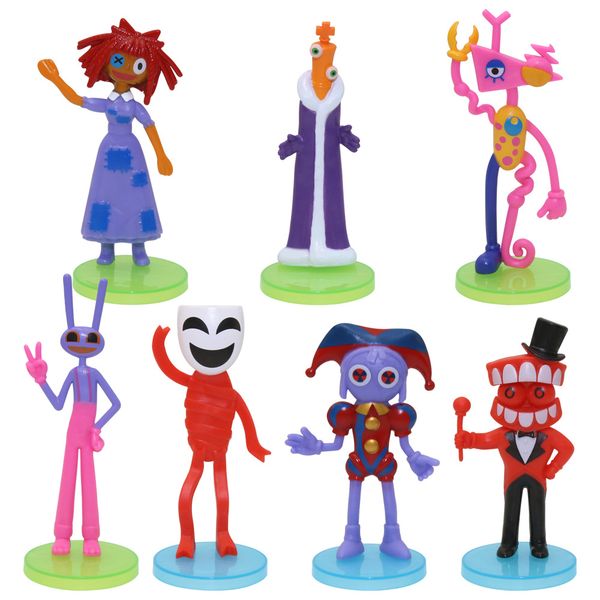 

cute cartoon 6PCS/set Magical figurine doll cartoon anime model toy for kid Cartoon figure insane clown posse clown prop cartoon statue onepiece anime cute anime