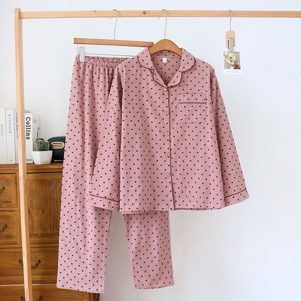 pajamas Women's pajamas autumn and winter new double stranded velvet pajamas women's loose pure cotton matte cotton long sleeved pants large size home clothing set, Midi wave point
pajamas Women's pajamas autumn and winter new double stranded velvet pajamas women's loose pure cotton matte cotton long sleeved pants large size home clothing set, Midi wave point