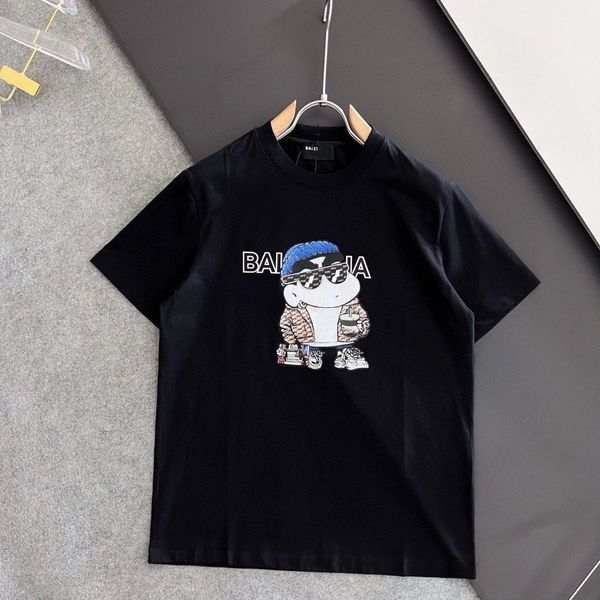 

Men's and women's T shirt lovers short sleeve Hot drilling technology advanced fabric designer makes sportswear Street clothes, A5