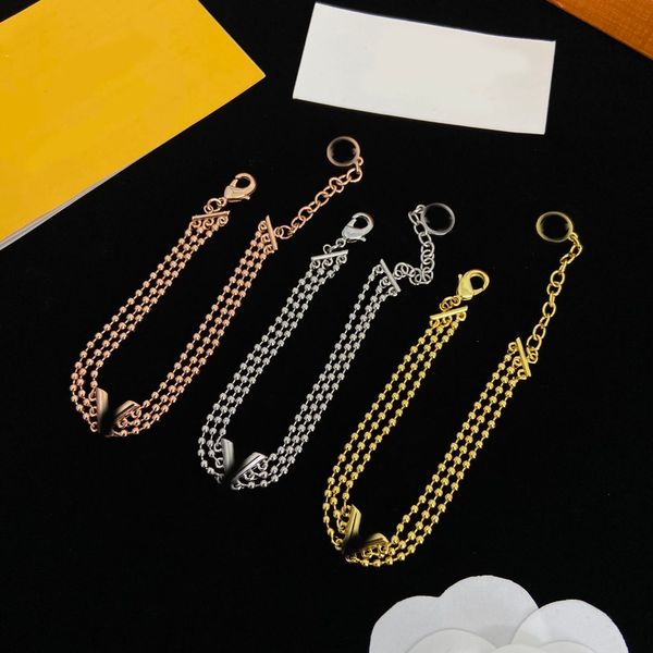 Letter Multilayer Bracelet 18K Gold Silver Plated Chain Crystal V Charm Pendants Original Designer Fashion Women Wristband Cuff Link Chain Bangle Jewelry With Box
Letter Multilayer Bracelet 18K Gold Silver Plated Chain Crystal V Charm Pendants Original Designer Fashion Women Wristband Cuff Link Chain Bangle Jewelry With Box