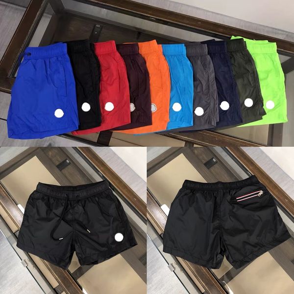 

Mon Brands Shorts Classic Fashion Luxury Designer Mens Beach Pants Trend Summer New Womens Ladies Breathable Quick Dry Thin Solid Color Casual Sports Sweatpants, Red