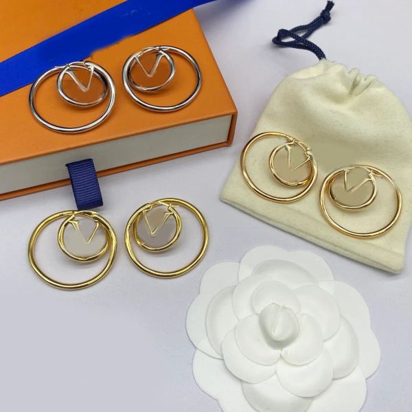 Luxury Punk Gold Silver Plated Spiral Circle Letter Ear Stud Earring Brand Designer Stainless Steel Fashion Women Girl Jewelry Accessories Gift Wholesale With Box
Luxury Punk Gold Silver Plated Spiral Circle Letter Ear Stud Earring Brand Designer Stainless Steel Fashion Women Girl Jewelry Accessories Gift Wholesale With Box