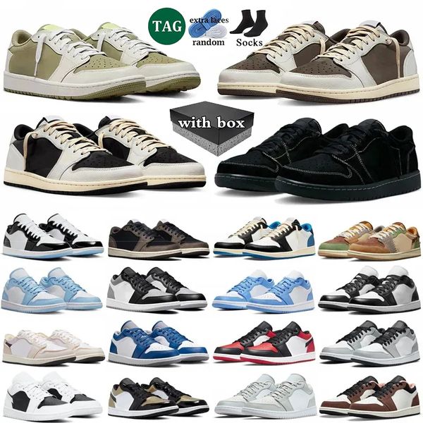 With box jumpman 1 1s Basketball Shoes Men Women Mens Golf Olive Black Phantom Reverse Dark Mocha panda Vintage UNC Grey Trainers Sport Sneakers size 36-47, Color 24
With box jumpman 1 1s Basketball Shoes Men Women Mens Golf Olive Black Phantom Reverse Dark Mocha panda Vintage UNC Grey Trainers Sport Sneakers size 36-47, Color 24