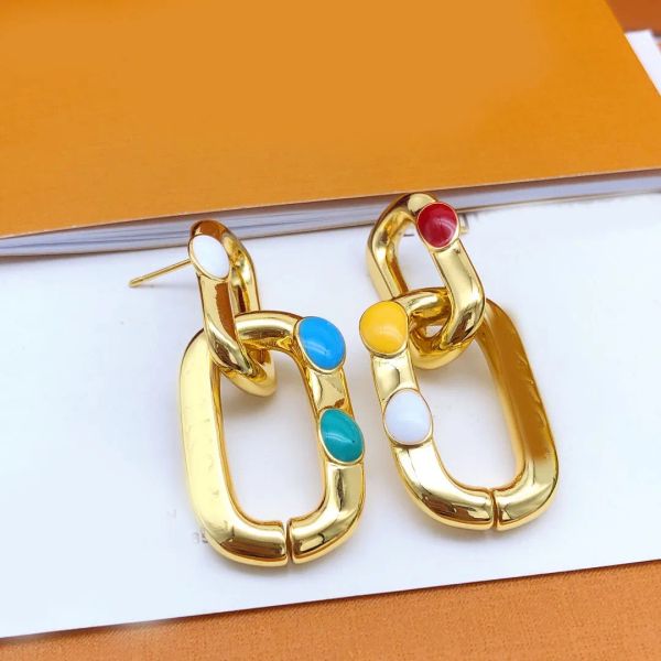 Vintage Women Girl Big Rings Ear Stud Gold Silver Plated Stainless Steel Drop Earrings Luxury Brand Designer Wedding Party Fashion Jewelry Gift With Box High Quality
Vintage Women Girl Big Rings Ear Stud Gold Silver Plated Stainless Steel Drop Earrings Luxury Brand Designer Wedding Party Fashion Jewelry Gift With Box High Quality