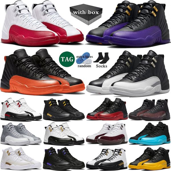 With box 12 Cherry Basketball Shoes Men 12s Red Taxi Brilliant Orange Playoffs Gamma Blue Stealth Utility Muslin Mens Trainers Sport Outdoor Sneakers, Color 17
With box 12 Cherry Basketball Shoes Men 12s Red Taxi Brilliant Orange Playoffs Gamma Blue Stealth Utility Muslin Mens Trainers Sport Outdoor Sneakers, Color 17