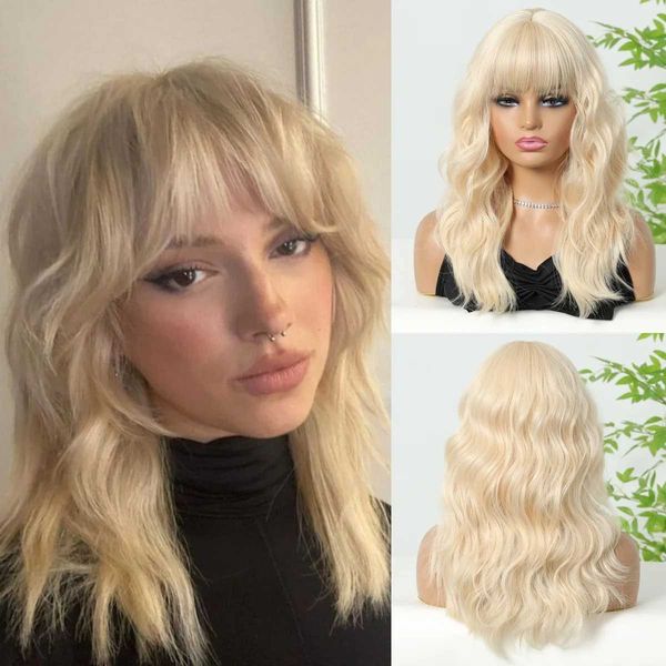 Cosplay HAIRCUBE Short Bob Wavy Blonde for Black Women Deep Curly Synthetic Wigs with Bangs Heat Resistant Fiber Christmas Party 240329, White
Cosplay HAIRCUBE Short Bob Wavy Blonde for Black Women Deep Curly Synthetic Wigs with Bangs Heat Resistant Fiber Christmas Party 240329, White