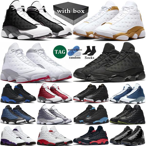 With box 13 Basketball Shoes men Black Flint 13s Wheat Wolf Grey Black Cat Playoffs red Flint Hyper Royal Trainers Sport Outdoor Sneakers size 40-47
With box 13 Basketball Shoes men Black Flint 13s Wheat Wolf Grey Black Cat Playoffs red Flint Hyper Royal Trainers Sport Outdoor Sneakers size 40-47