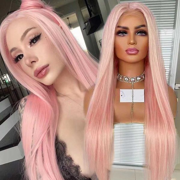 AIMEYA Light Long Synthetic Lace Front Wigs Heat Resistant Glueless Wig Silky Straight Pink Hair 240329, Light brown
AIMEYA Light Long Synthetic Lace Front Wigs Heat Resistant Glueless Wig Silky Straight Pink Hair 240329, Light brown