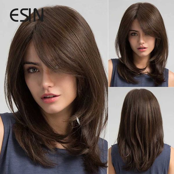 ESIN Synthetic Dark Brown Long Wave Wigs for Women Hair Wig With Bangs Heat Resistant Party Daily Natural Use 240329, Auburn
ESIN Synthetic Dark Brown Long Wave Wigs for Women Hair Wig With Bangs Heat Resistant Party Daily Natural Use 240329, Auburn