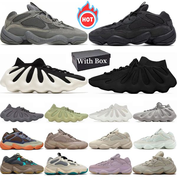 

500 designer 450 running shoes Men Women Utility Black White Resin Granite Blush Bone White Ash Grey Taupe Light mens womens Outdoor sports trainers, Color 1