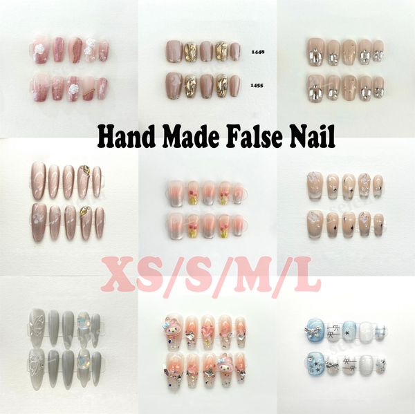 Handmade 10pcs/set False Nail Tips Press On Full Cover Fake Nail Art for Manicure Tips XS S M L, Multi
Handmade 10pcs/set False Nail Tips Press On Full Cover Fake Nail Art for Manicure Tips XS S M L, Multi