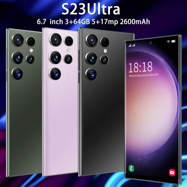S23 Facial Recognition 13MP Camera 6.7-inch Full Touch Screen S23 Super 5G Phone 4G Phone Original Facial Unlock Eight Core Smartphone
S23 Facial Recognition 13MP Camera 6.7-inch Full Touch Screen S23 Super 5G Phone 4G Phone Original Facial Unlock Eight Core Smartphone
