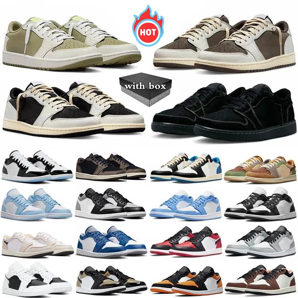 With box 1 Basketball Shoes Men Women Mens 1s Black Phantom Golf Olive Reverse Dark Mocha panda Wolf Grey unc Shadow Toe Trainers Sport Sneakers 36-47, Color 15
With box 1 Basketball Shoes Men Women Mens 1s Black Phantom Golf Olive Reverse Dark Mocha panda Wolf Grey unc Shadow Toe Trainers Sport Sneakers 36-47, Color 15