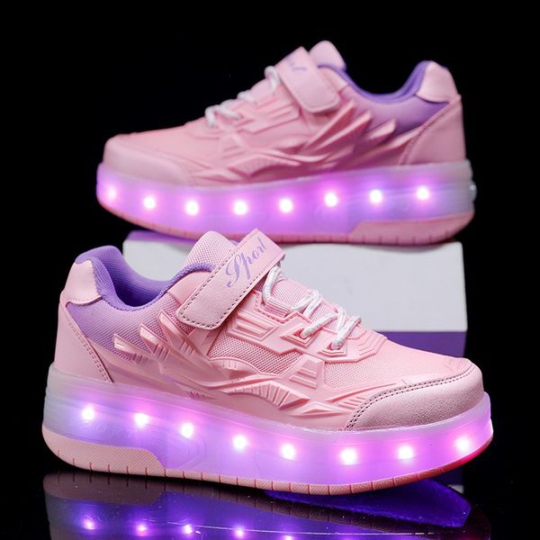 PONERAIT Four wheels Led Light USB Charging Roller Skate Shoe Girls Sneaker Walk Shoe, Red
PONERAIT Four wheels Led Light USB Charging Roller Skate Shoe Girls Sneaker Walk Shoe, Red