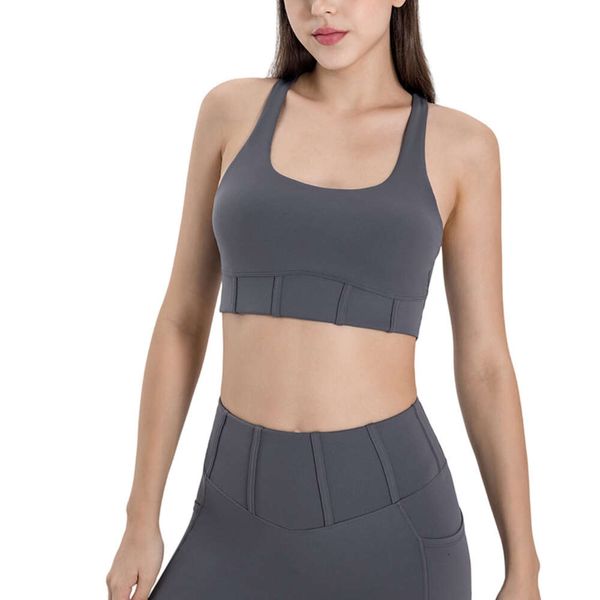 LU-107 Yoga Sports Bra Running Fitness Gathered Back Tank Tops with Padded Bra for Women Workout Wear, Black
LU-107 Yoga Sports Bra Running Fitness Gathered Back Tank Tops with Padded Bra for Women Workout Wear, Black