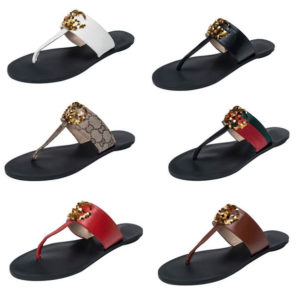 

Designer Slippers G Thong Flip Flop Brand Women Slides Newest Sandals Beach Indoor Outdoor Flat Slassic Somen Shoes Summer Sandals Womens Slide Sandal 36-42, Brown