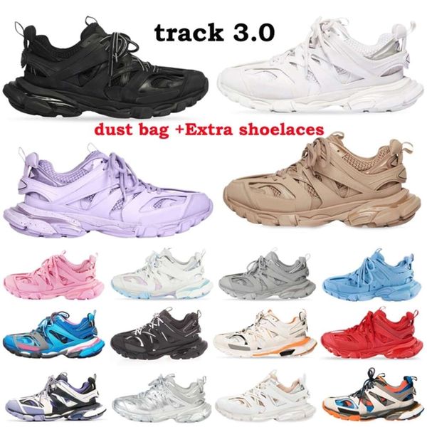 

Parisiga Shoe track Triple s 3 Paris 3.0 Casual Shoes Grey Casual Shoes Fashion Platform Sneakers Mens Trainers Black Glod Size 36-45 Dust Bag and Shoes Lace, Color23