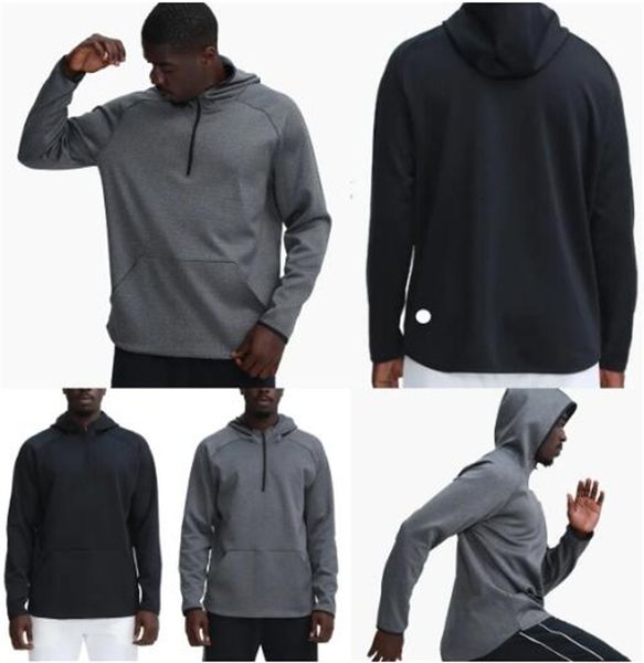 

LU- 372 Men Hoodies Outdoor Pullover Sports LL Long Sleeve Yoga Wrokout Outfit Mens Loose Jackets Training Fitness Clothes, Deep green