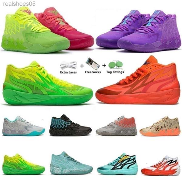 

High Quality Ball LaMe 1 20 Men Basketball Shoes Sneaker Black Blast Buzz Ufo Not From Here Queen Rick and Morty Rock Ridge Red Trainers Sn, Color9