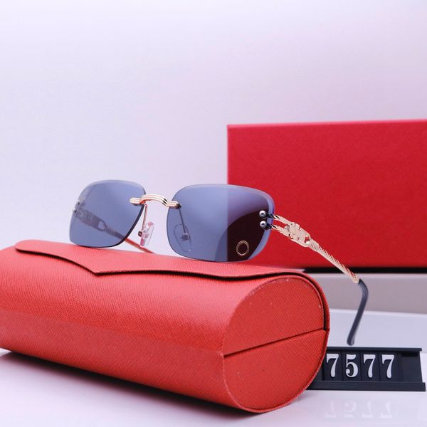 Retro Designer Sunglasses Mens Sunglasses Luxury Letters Glasses Frameless Sun Glass Goggle Fashion Small Eyeglasses Outdoor Beach UV400 Protection for Women
Retro Designer Sunglasses Mens Sunglasses Luxury Letters Glasses Frameless Sun Glass Goggle Fashion Small Eyeglasses Outdoor Beach UV400 Protection for Women