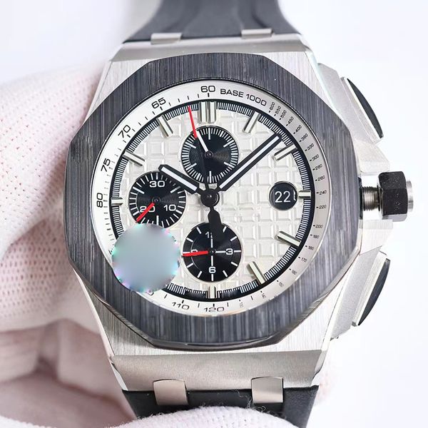 Fashion Men's Watches 44mm Trend Quartz Wristwatch Chronograph Luminous Waterproof Stainless Steel Watch For Man, Ivory
Fashion Men's Watches 44mm Trend Quartz Wristwatch Chronograph Luminous Waterproof Stainless Steel Watch For Man, Ivory