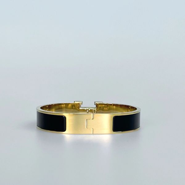 Bangle stainless steel gold buckle bracelet fashion jewelry men and women bracelets 17cm 19cm With original box