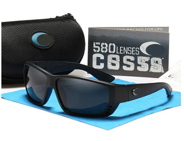 

Costa 580P Men Costas Designer Sunglasses for Men Women TR90 Sports Driving Fishing Goggles Mirror Blue Red Lens AFJX