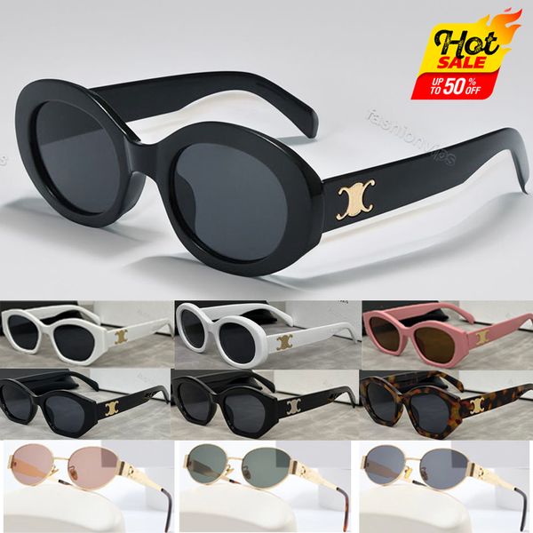 

Fashion CEL 40238 Brand Mens and Womens Small Squeezed Frame Oval Glasses Premium UV 400 Polarized Rand Designer Outdoor Sports Sunglasses DJK4