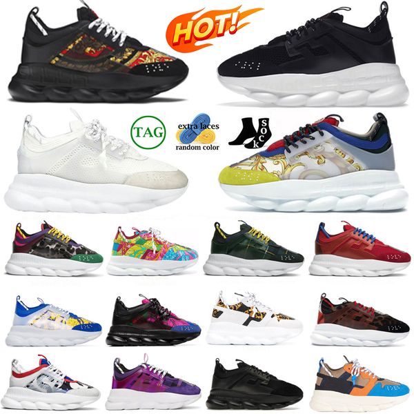 Chain reaction casual shoes men women designer sneakers platform shoe triple white Orange Bluette black blue Baroque Print Tartan mens womens outdoor trainers, Item#12
Chain reaction casual shoes men women designer sneakers platform shoe triple white Orange Bluette black blue Baroque Print Tartan mens womens outdoor trainers, Item#12