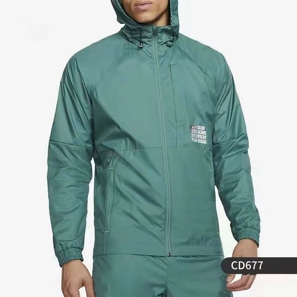 

Designer Mens Spring Autumn Hooded Jackets Tech Sun protection outdoor sports Coats cardigan Windproof windbreaker Loose Outwear Zipper Thin Athlete Jacket Tops, Green