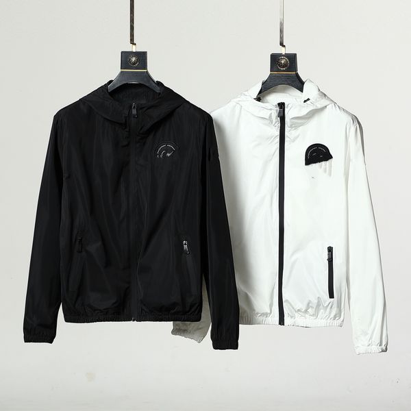 2024 New Windbreaker Men's Spring and Autumn Leisure Hooded Zipper Long sleeved Jacket Coat, White
2024 New Windbreaker Men's Spring and Autumn Leisure Hooded Zipper Long sleeved Jacket Coat, White