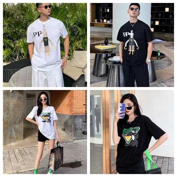 Designer Tide T Shirts Chest Letter Laminated Print Short Sleeve High Street Loose Oversize Casual T-shirt 100% Pure Cotton Tops for Men and Women S-4XL, 7.
Designer Tide T Shirts Chest Letter Laminated Print Short Sleeve High Street Loose Oversize Casual T-shirt 100% Pure Cotton Tops for Men and Women S-4XL, 7.