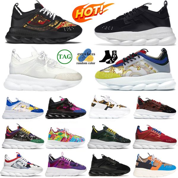 2024 Chain reaction casual shoes men women designer sneakers platform shoe triple white Orange Bluette Gold blue Baroque Print Tartan mens womens outdoor trainers, Item#14
2024 Chain reaction casual shoes men women designer sneakers platform shoe triple white Orange Bluette Gold blue Baroque Print Tartan mens womens outdoor trainers, Item#14