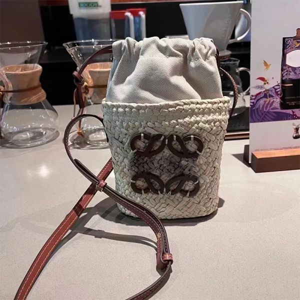 Mirror Summer Straw Mini Bucket Beach Women Casual Totes Handmade Basket Tote Designer Handbag Travel Shopping Shoulder Bag Purse Crossbody, Brown
Mirror Summer Straw Mini Bucket Beach Women Casual Totes Handmade Basket Tote Designer Handbag Travel Shopping Shoulder Bag Purse Crossbody, Brown