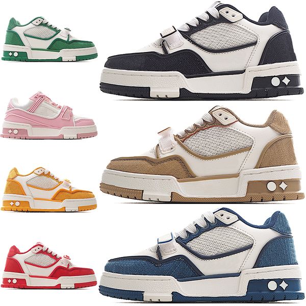 Kids Designer Flat Sneaker Trainer Casual Shoes Denim Canvas Leather White Green Red Blue Letter Fashion Platform Lousily Boys Girls Trainers Sneakers S S
Kids Designer Flat Sneaker Trainer Casual Shoes Denim Canvas Leather White Green Red Blue Letter Fashion Platform Lousily Boys Girls Trainers Sneakers S S